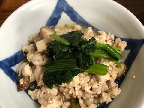 鶏胸ひき肉のあっさり煮